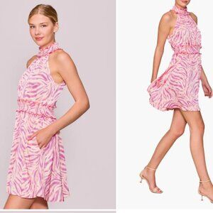 NWT Halter Neck Smocked Minidress